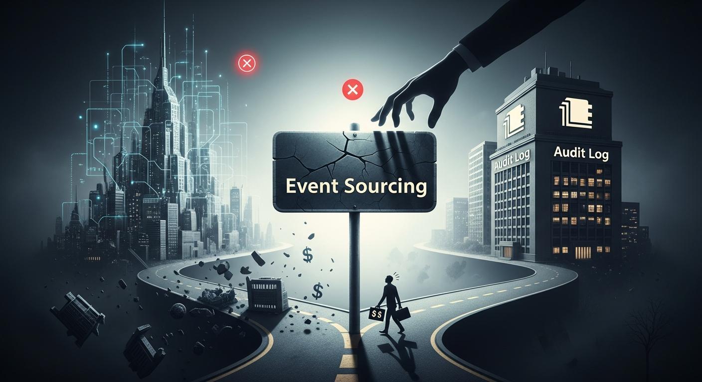 Event Sourcing vs Audit Log: Błąd, który kosztuje miliony