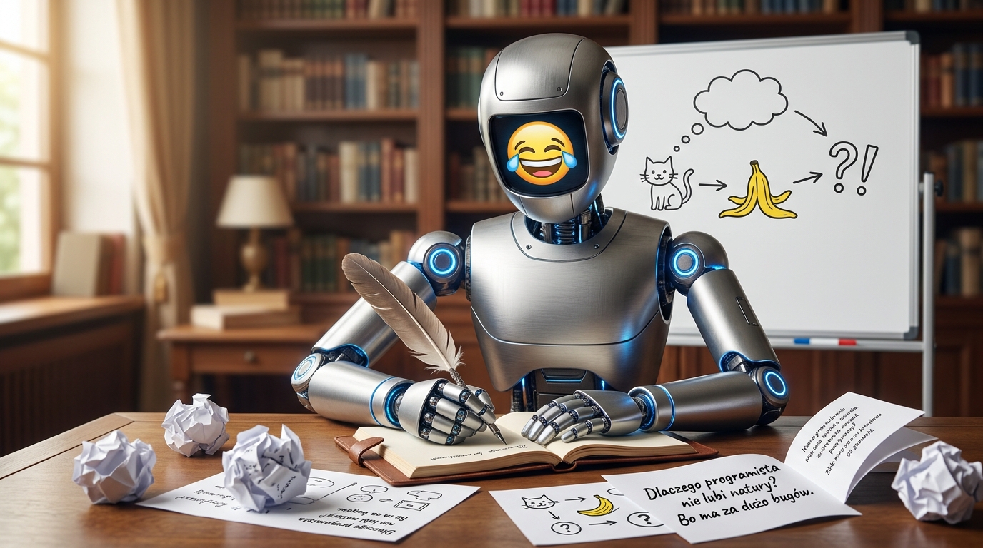 AI i humor: Czy maszyna rozśmieszy Cię lepiej niż człowiek?