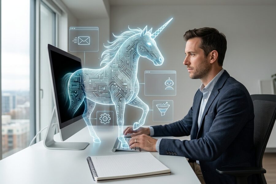 One-Person Unicorn: ARR 1 mln+ bez zespołu w 2026