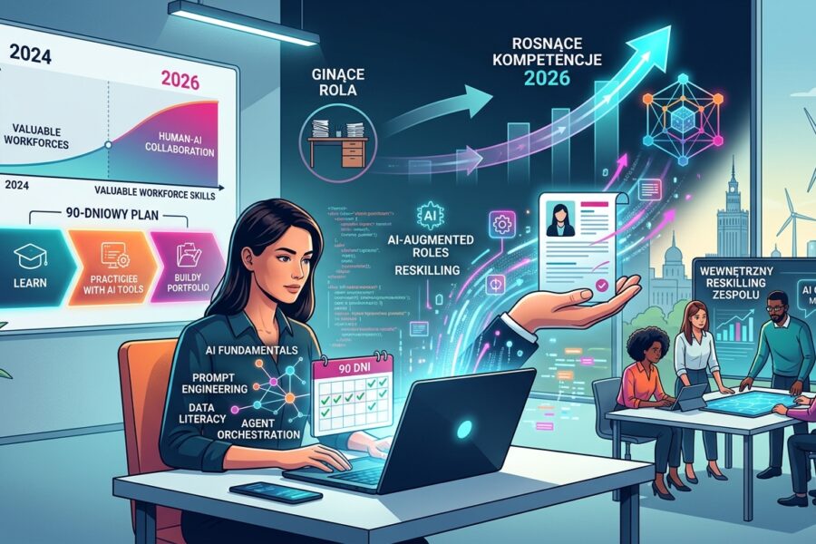 Reskilling AI: Przekwalifikuj się w 90 dni [Plan 2026]
